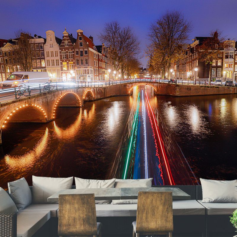 Customized Amsterdam Mural Contemporary Wall Covering for Living Room Bedroom