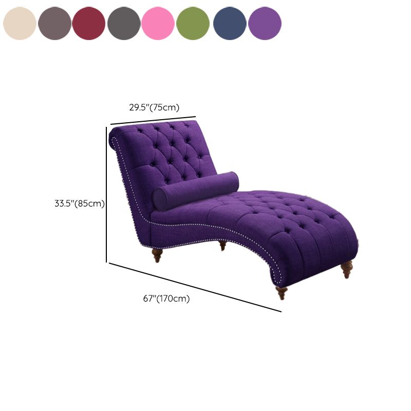 Modern Style Armless Chaise Living Room Faux Leather Chaise Lounge