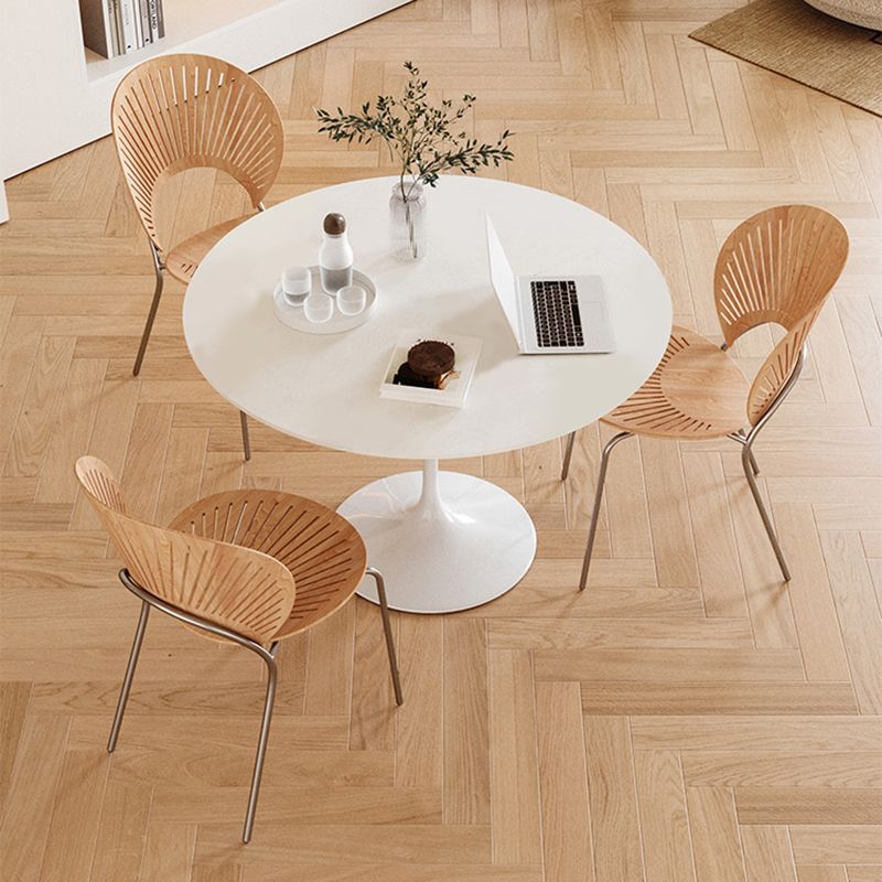 Round Dining Set for Kitchen 1/2/3/4/5 Pcs Stone Top Dinette Set