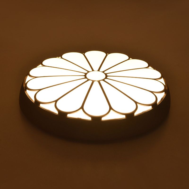 Bloemen metalen ronde inbouw plafondlamp moderne stijl LED inbouwverlichting voor slaapkamer