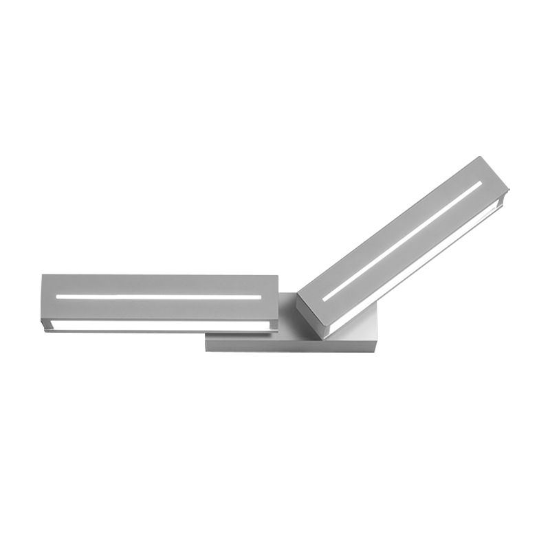 Rectangle Acrylic Wall Mounted Light Modern 1 Light Black/White Sconce Light for Bedroom