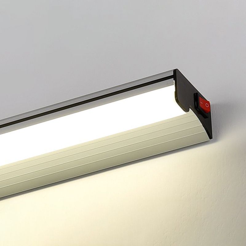 Lampada a specchio in alluminio Modern 1 funce da parete leggera per bagno