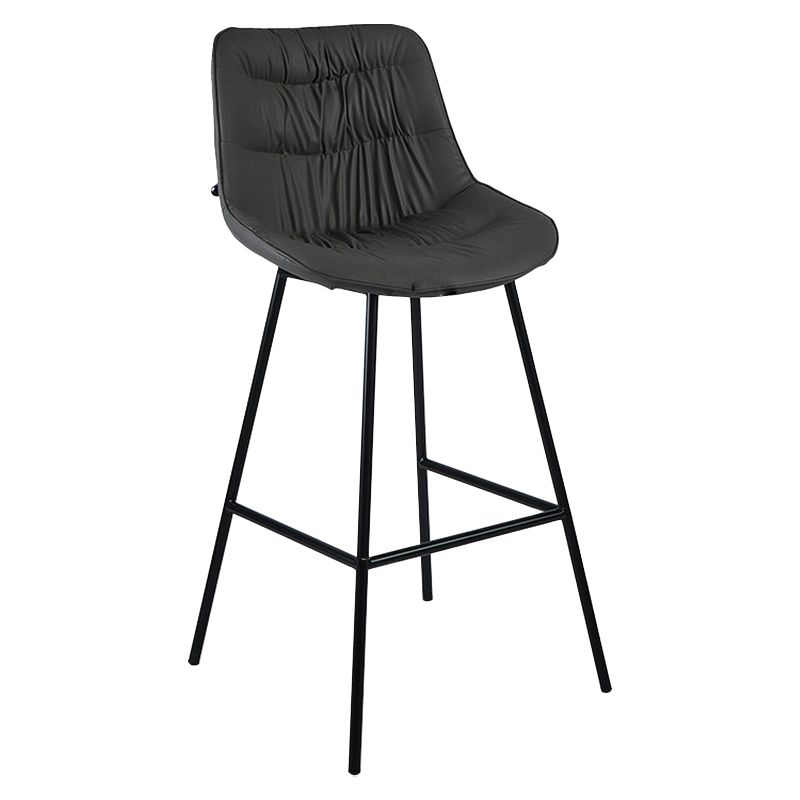 Industrial Bar-stool PU Leather Counter Bar Stool with Metal Legs