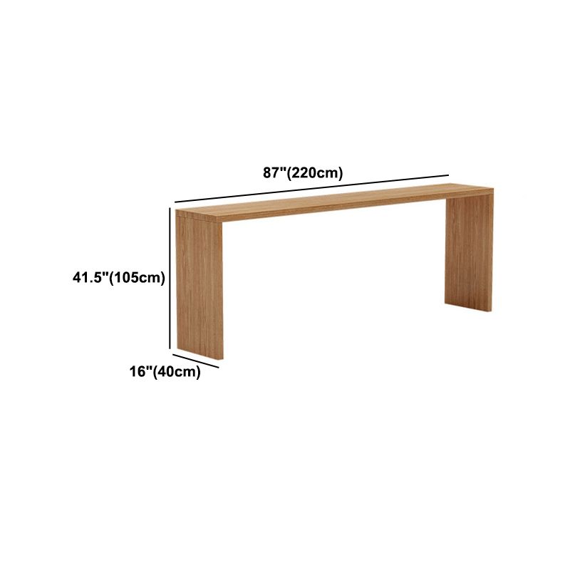 Modern 1/2/5/9 Pieces Bar Table Set Rectangle Bar Table with Wooden High Stools