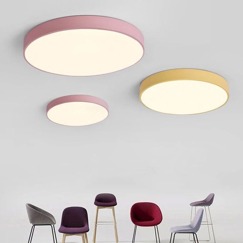 Circulaire acrylique Flush Mount Light Fixtures Modern Flush Mount Lamp