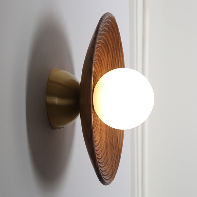Holzkugel Wandleuchte moderne Stil 1 leichte Wandmontagelampen