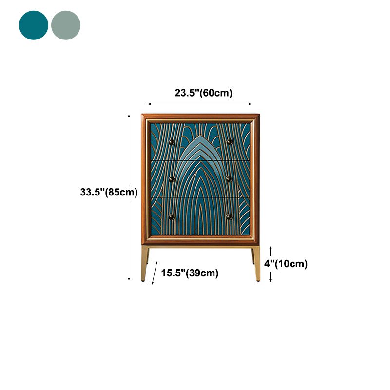 Luxurious Buffet Table Gold Frame Multi Drawer Dining Table for Living Room