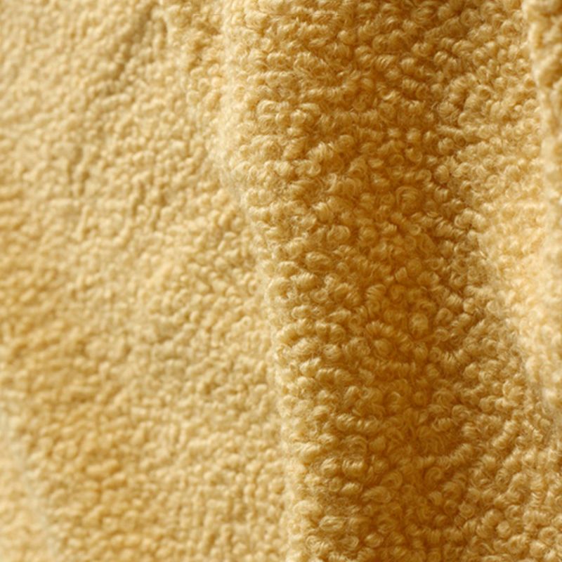 29.5" H Contemporary White Wool Sewn Pillow Back Armless Sofa for Apartment