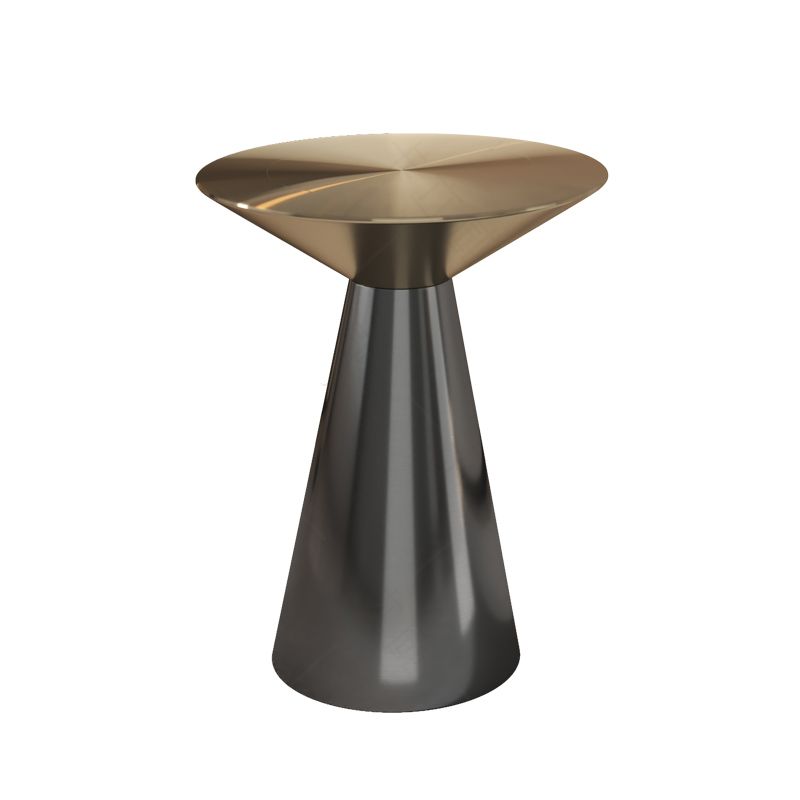 Metal Side End Table Minimalist Pedestal Side End Table for Living Room