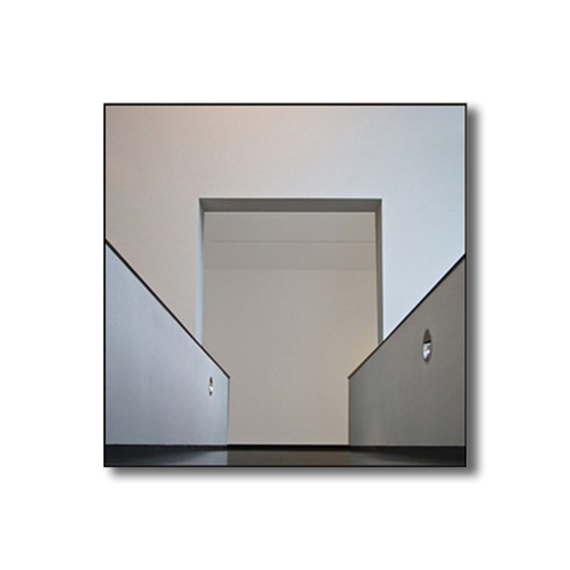 Geometric Canvas Wall Art Minimalist Aesthetics Architecture Wall Decor in White for Home