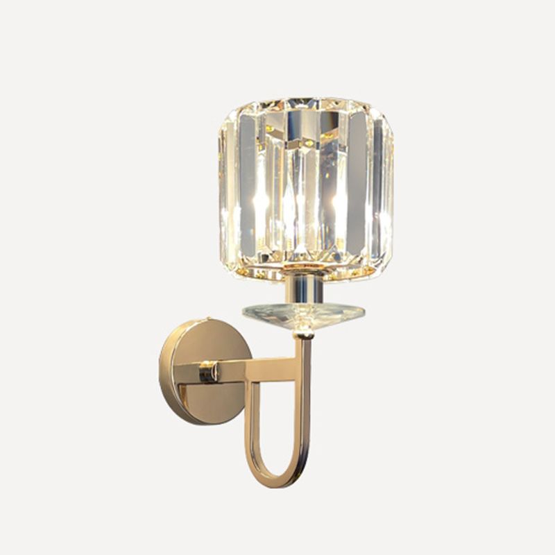 Luces de apliques geométricas de estilo contemporáneo Cristal 1 luces de pared ligeras