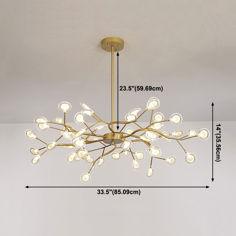 Lampadari contemporanei rotondi lampadario illuminazione metallo lampadario