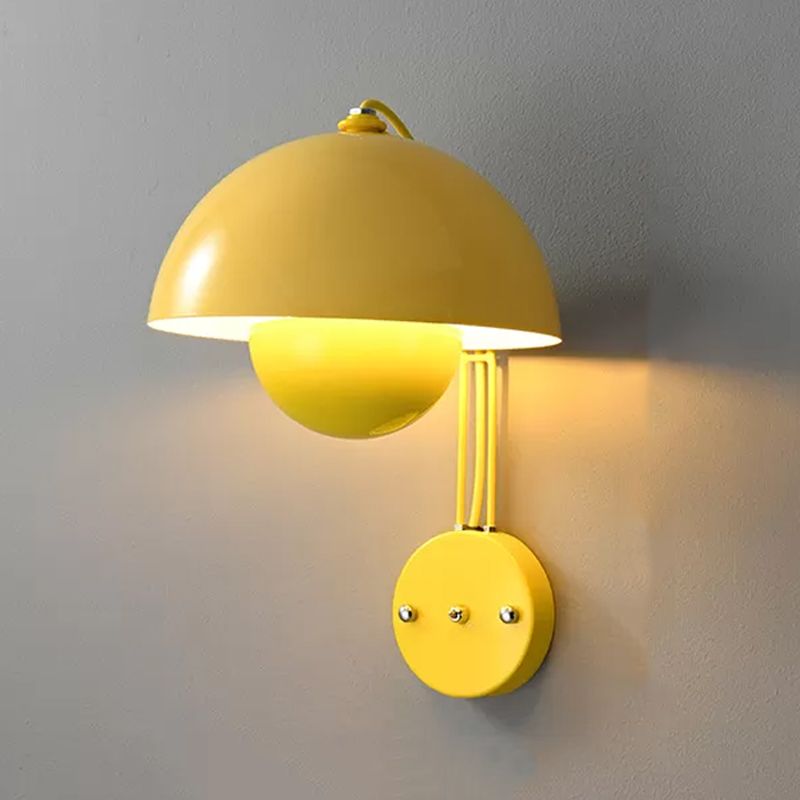 Metal Dome Wall Light Sconces Minimalism 1 Light Wall Mounted Lamp