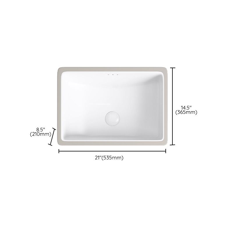 Modern Bathroom Sink Pop-Up Drain Porcelain Solid Color Oval-Shape Vessel Lavatory Sink