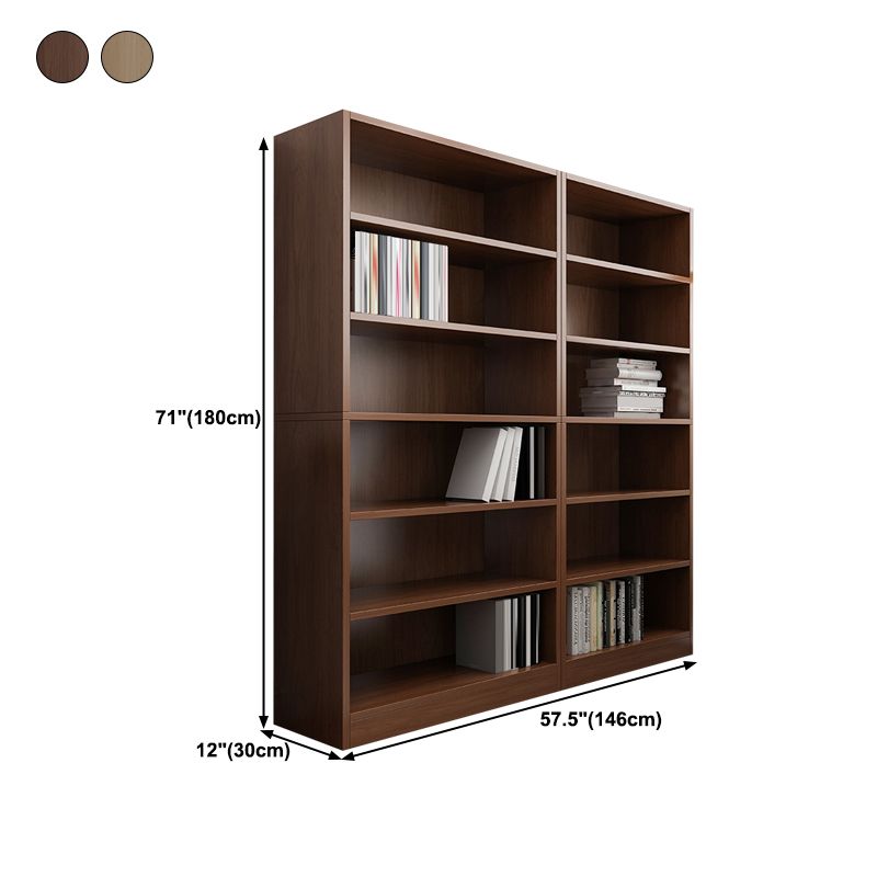 Closed Back Modern Style Bookshelf Wood Bookcase for Office Use