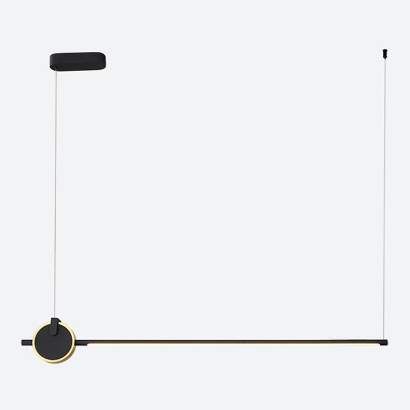 Stick geformte Anhängerlampe postmoderne Metall -Esszimmer LED Island Light