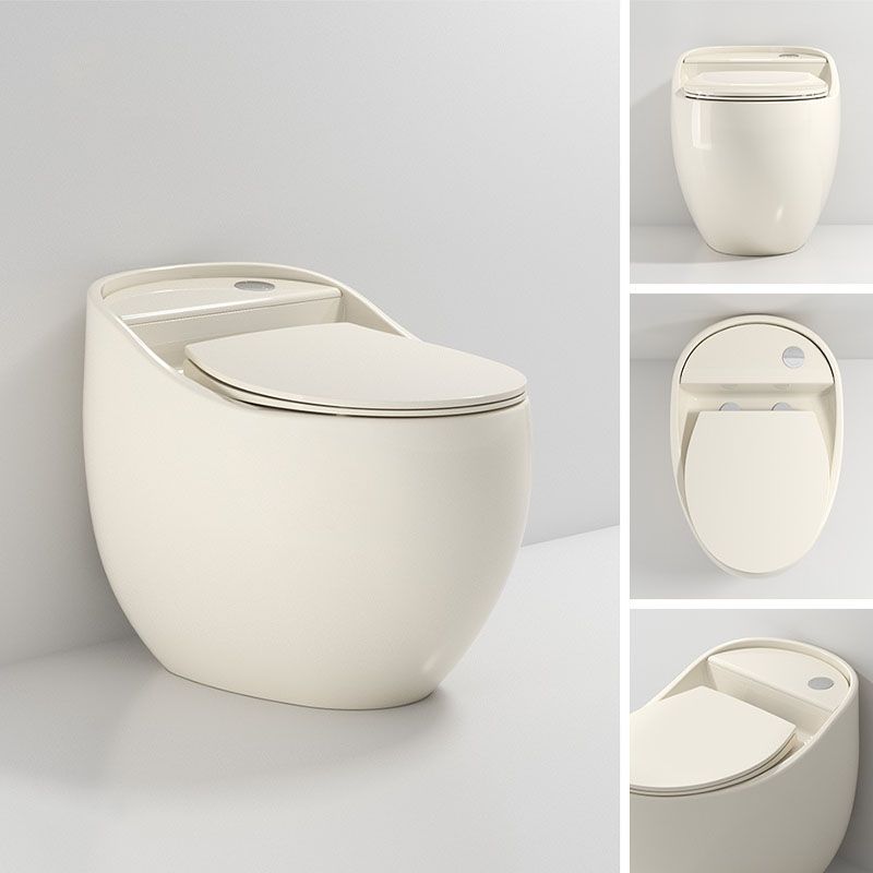 Round Siphon Type Household Toilet Small Apartment Large-caliber Silent Toilet