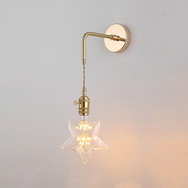 Brass Wall Sconce Nordic Minimalist Style Wall Light Sconces for Bedroom