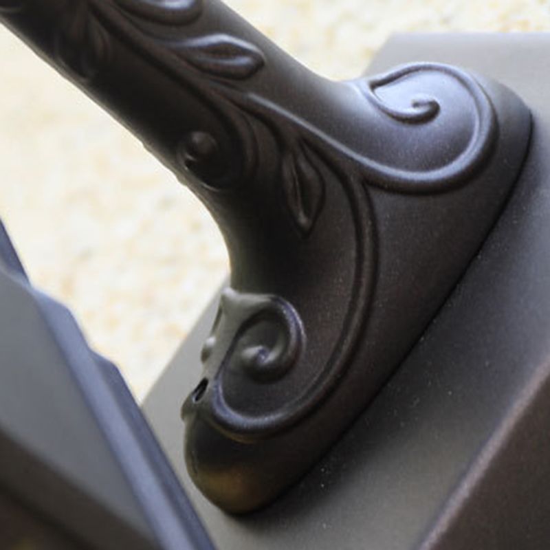 Modern Metal Wall Sconce Rectangle Shape Wall Light with Glass Shade for Living Room