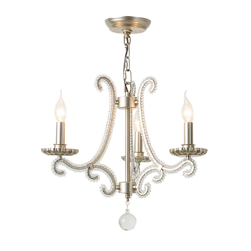 Lámparas de lámparas de lámpara de vela lámparas colgantes de suspensión múltiples de estilo americano para sala de estar