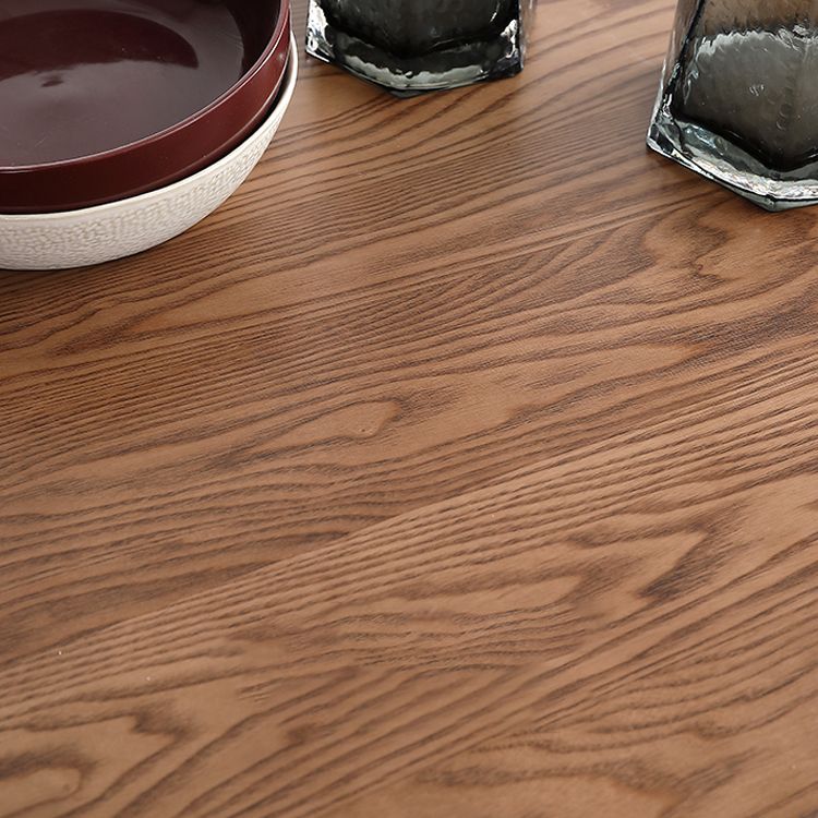 Modern Style 1/4/5 Rectangle Solid Wood Dining Set with Wood Chairs for Home