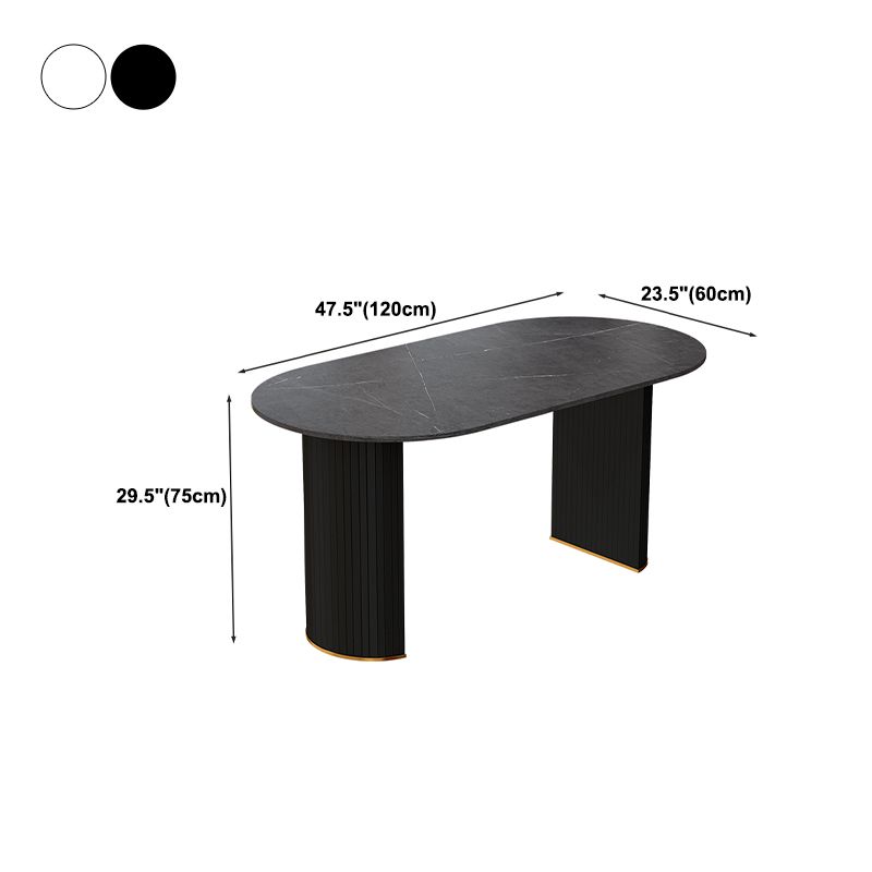 Sintered Stone Esstisch Luxus Doppelpodestisch für Esszimmer