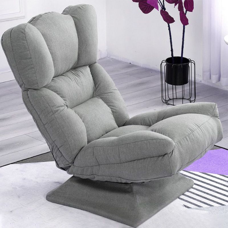 Modern 20"W Armless Chair Cotton Blend Upholstered Accent Chair