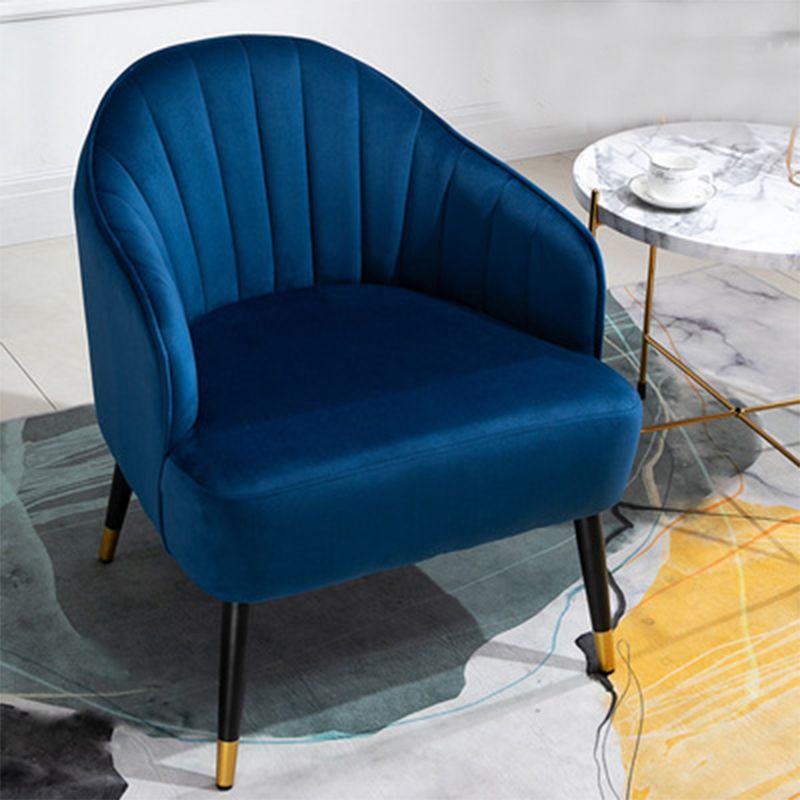 24.80" L x 29.52" W x 28.74" H Barrel Accent Chair Sloped Arm Chair for Living Room