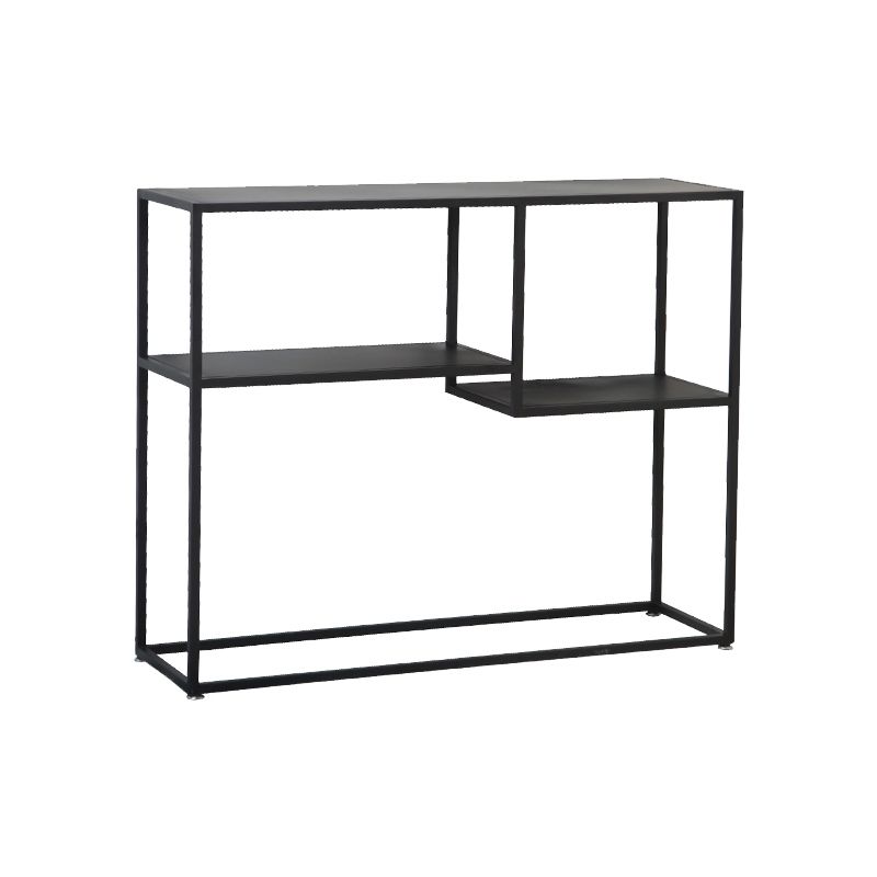 Metal Standard Bookcase Contemporary Style Open Back Bookshelf for Home Office