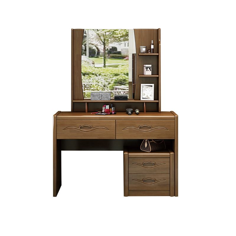Traditional Style Make-up Vanity Bedroom Solid Wood with 4 Drawer Make-up Vanity