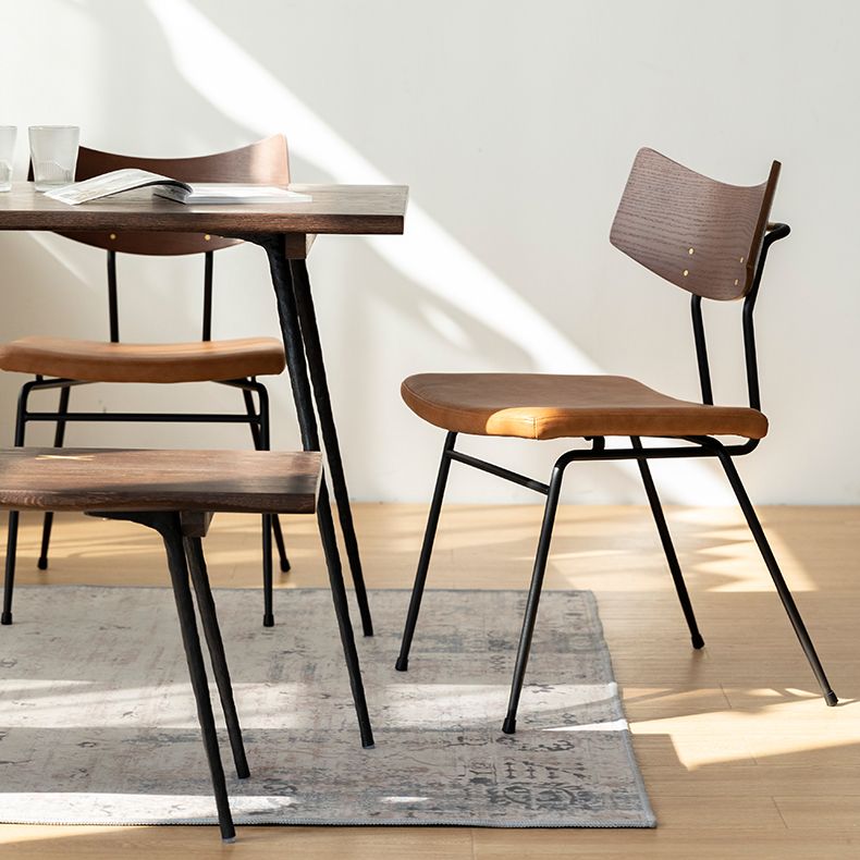 1/5/6 Pcs Wood Industrial Dining Set with Rectangle Table Dinette Set with Chair and Bench