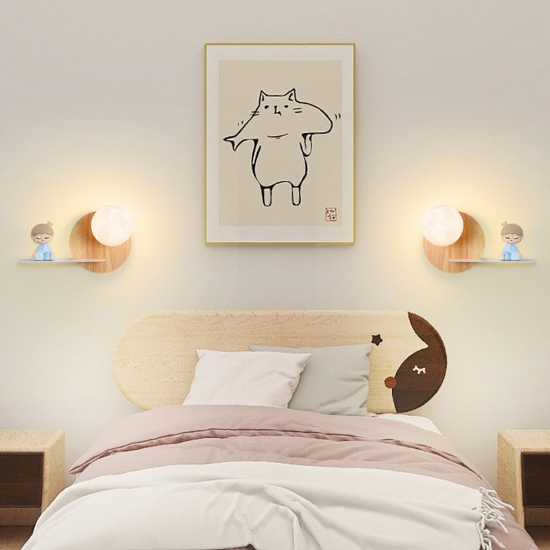 Bedroom Wall Mounted Lamp Metal Kids Style Wall Mounted Lighting
