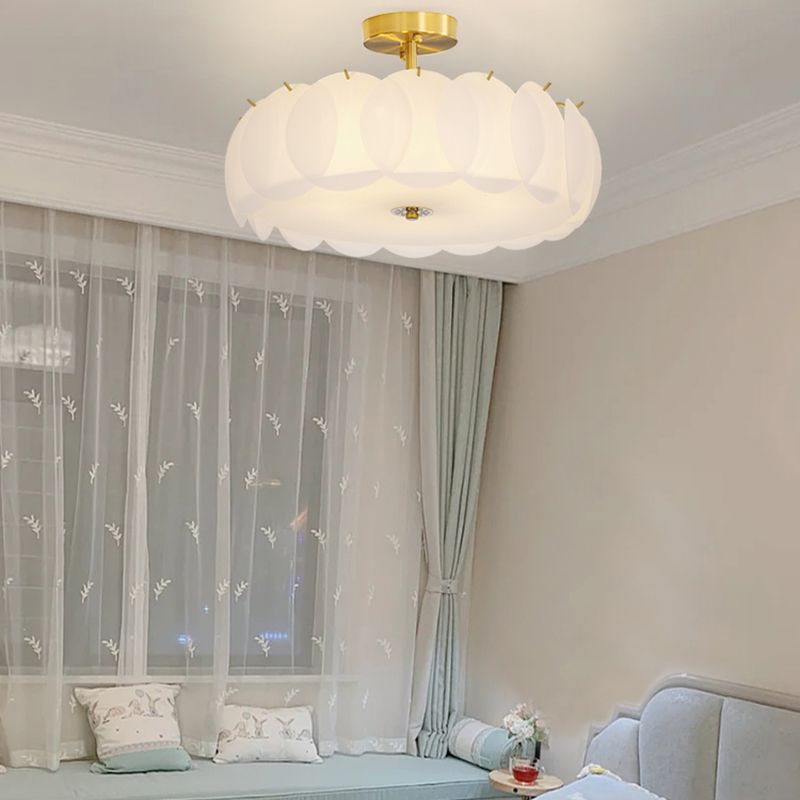 Nordic Ceiling Light Creative Glass Flush Mount Ceiling Light Fixture for Bedroom