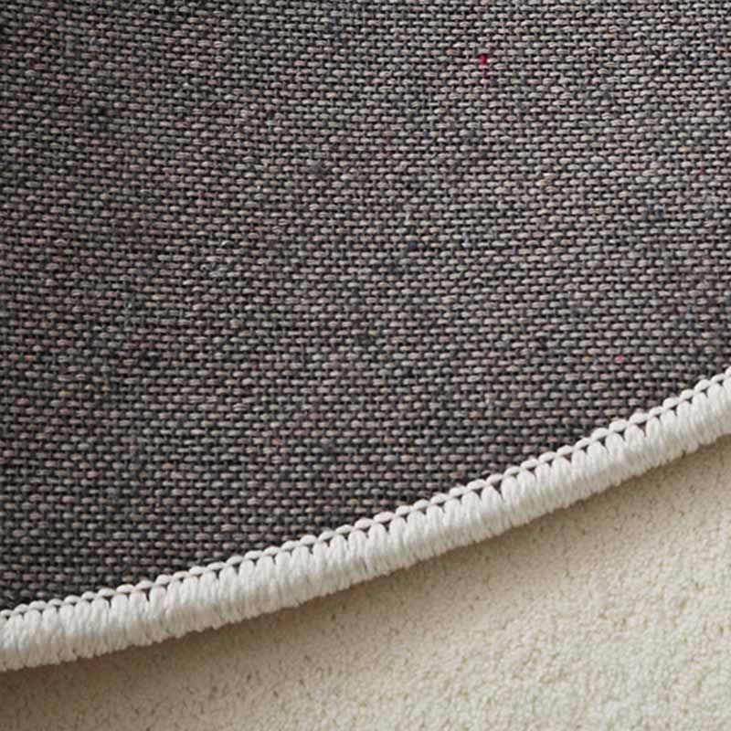 Moderner, farbblockierter Teppich, grauer Polyester-Teppich, rutschfester Teppich für die Inneneinrichtung