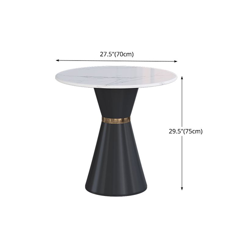 Glam 1/2/3/4/5 Pieces Dining Set Round Sintered Stone Dining Table Set