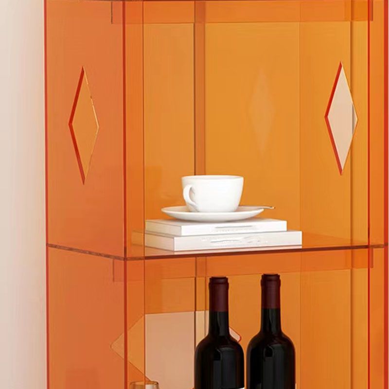 Contemporary Closed Back Cube Bookshelf Acrylic Bookcase for Home Office