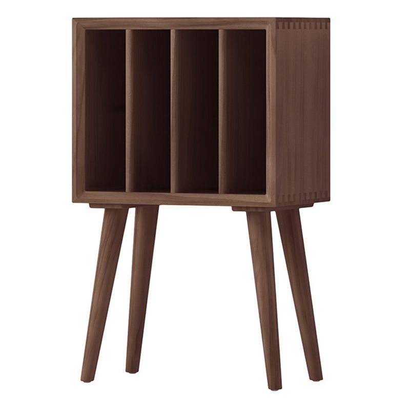 Contemporary Style Standard Bookcase Wooden Vertical Closed Back BookShelf