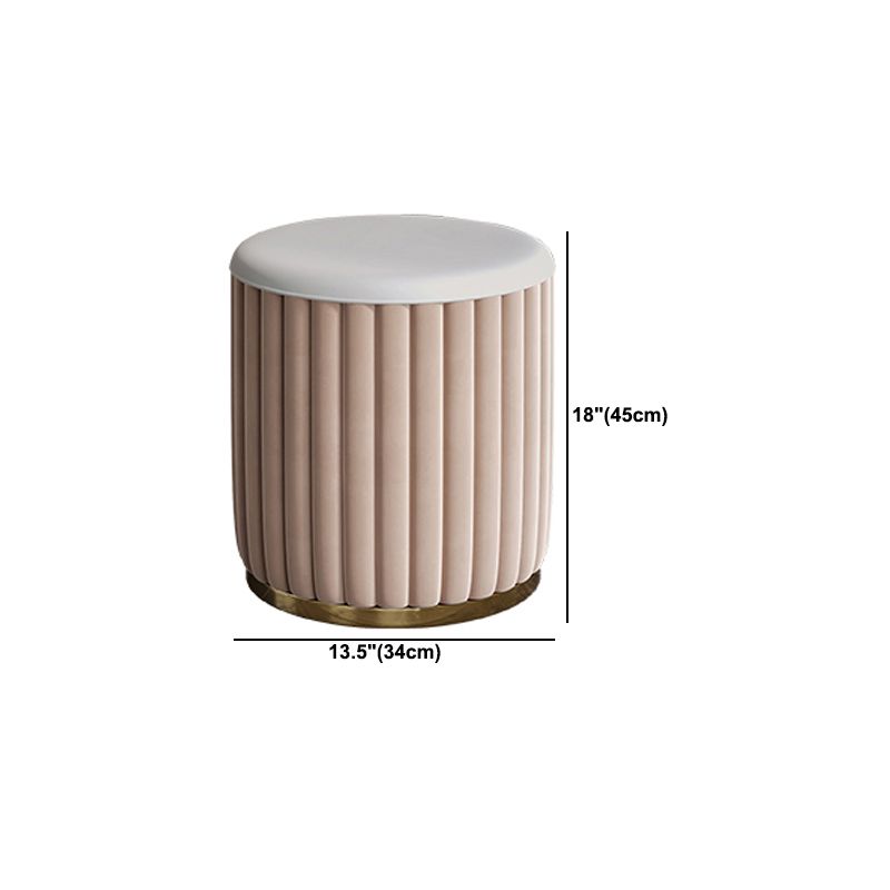 Contemporary White Vanity with Stool 17.72" D Vanity Set with 2 Drawers