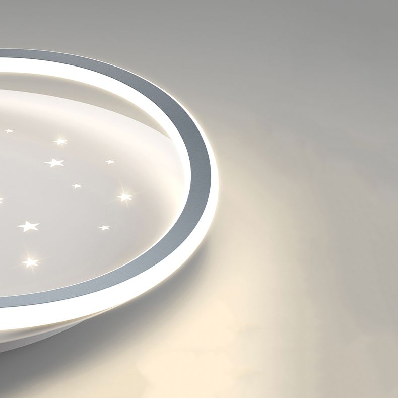 Geometrie Form LED Deckenleuchte Moderne Aluminium 1 Light Flush Mount für Halle