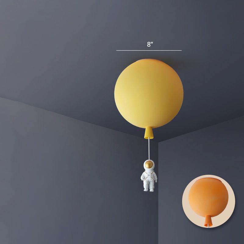 Ballon et astronaute lampe de plafond Enfants acryliques 1 Hier-chambre à coucher