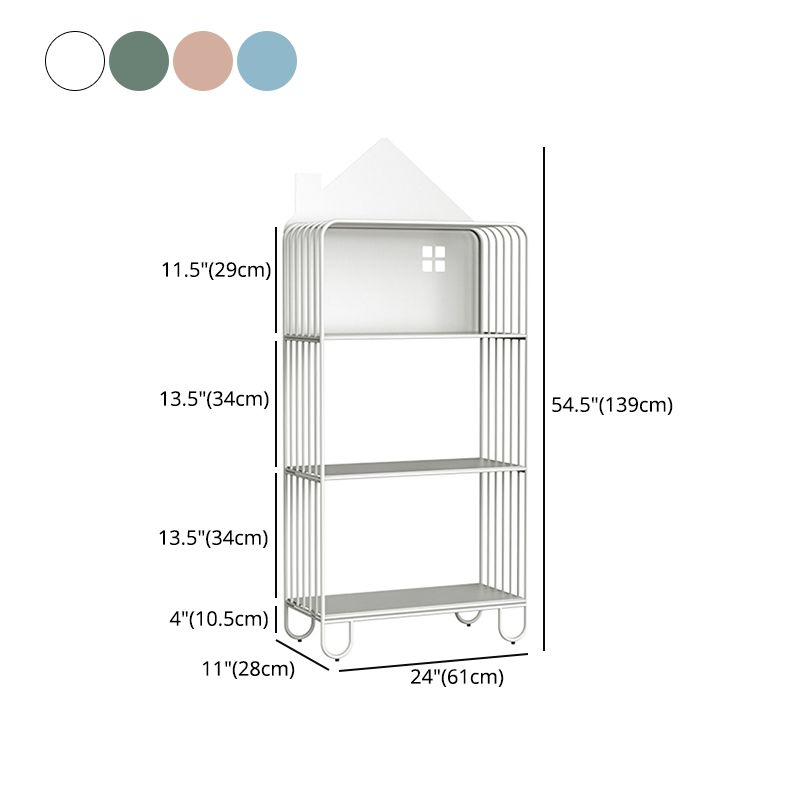 Scandinavian Style Bookshelf Open Back Bookcase for Office and Study Room