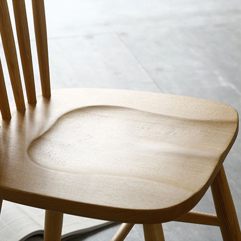 Contemporary Style Side Chair Wood Slat Back Dining Room Chair for Dining Room