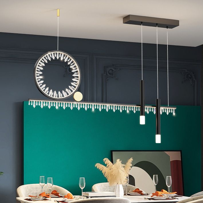 Modernism 4-Light Kitchen Island Lighting LED Island Pendant Lighting