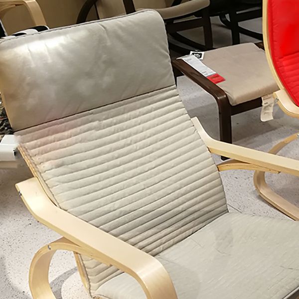 Contemporary Rocking Chair Birch Upholstered Solid Color Indoor Rocking Chair