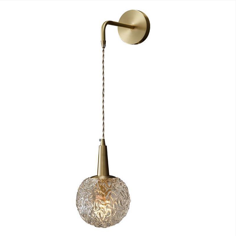 Modern Wall Light Sconce Creative Glass Wall Light Fixture for Bedroom