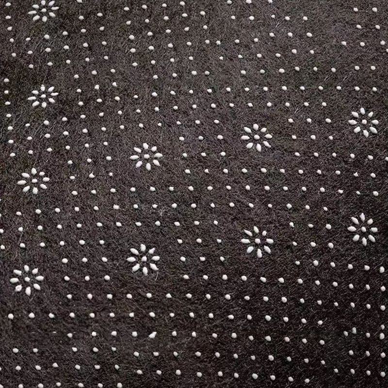 Beige Modern Area Rug Polyester Plant Rug Stain Resistant Rug for Living Room