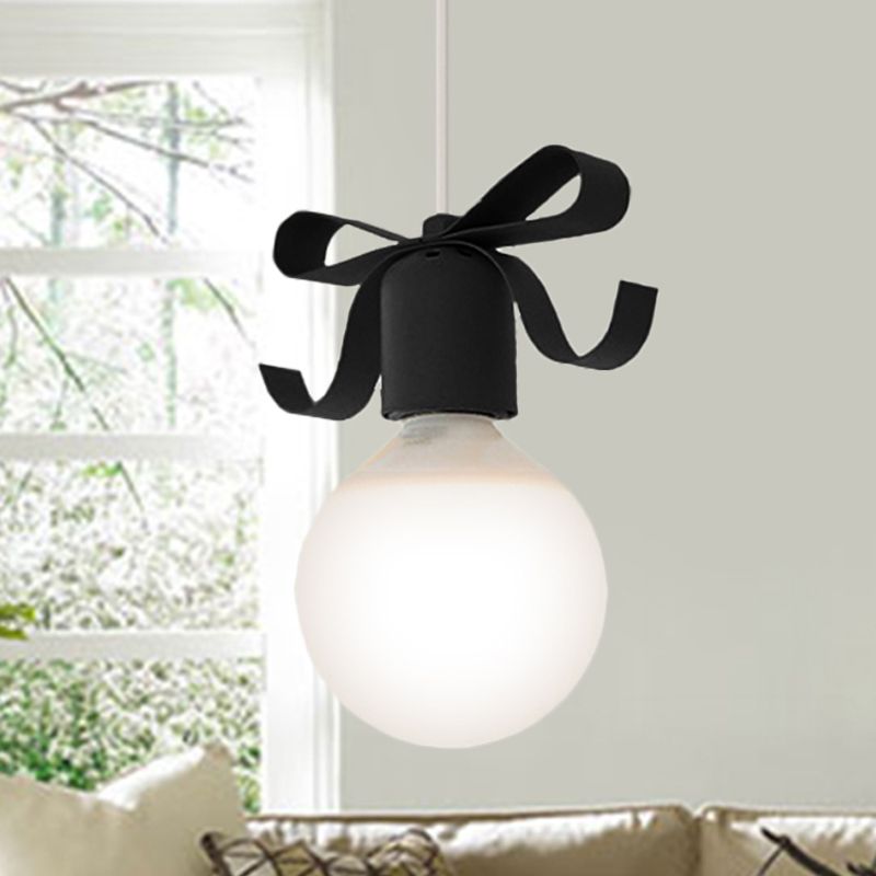 1 Kopf offener Glühbirnen Anhänger Licht mit Schüssel Kinder Metall Hanging Light für Küchenkorridor