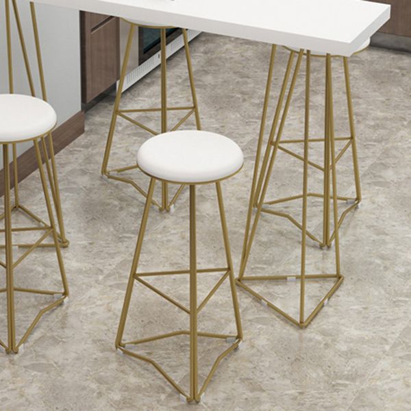 Traditional Luxury Bar Table Set 1/3/5 Pieces Counter Set with Metal Base