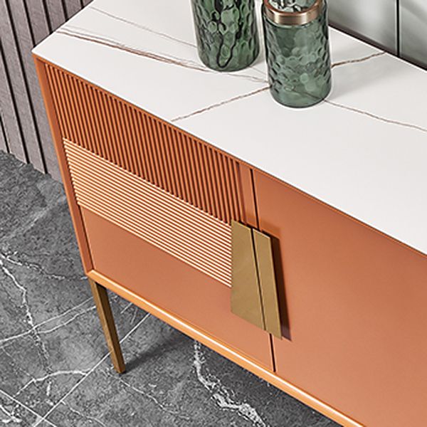 Contemporary Glam Combo Dresser Stone Storage Chest Dresser for Bedroom