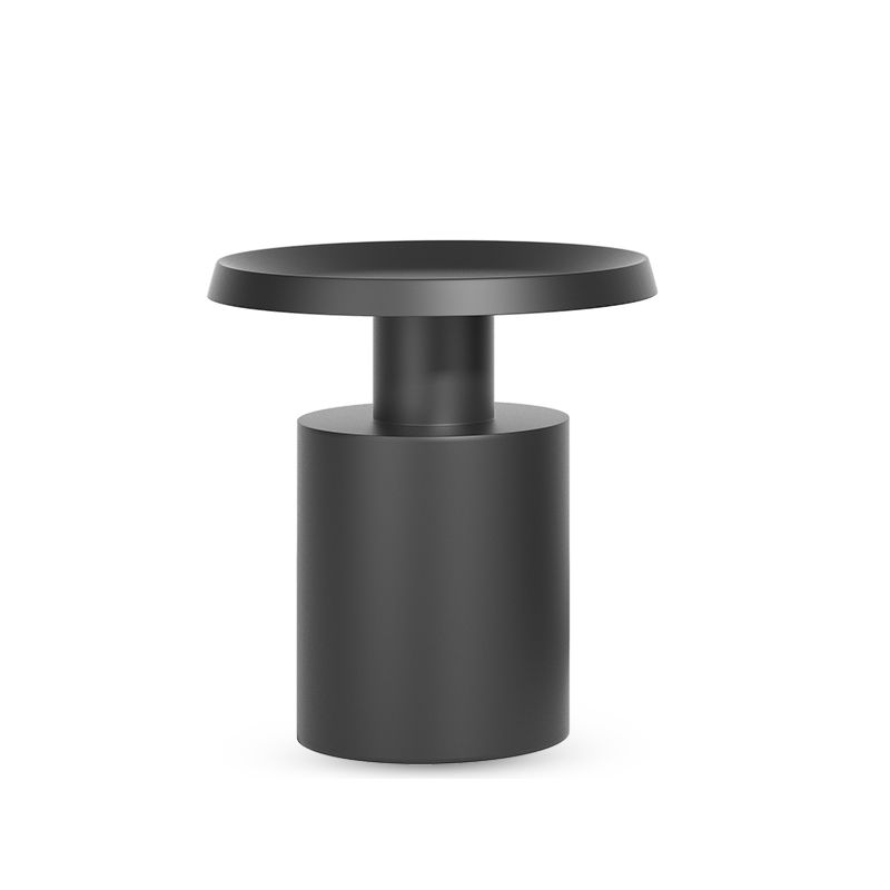 Mid-Century Modern Tray Top Coffee Table Iron Pedestal Cocktail Table